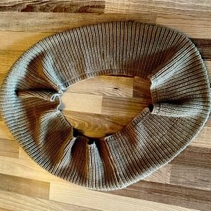 Taupe Knit Infinity Scarf